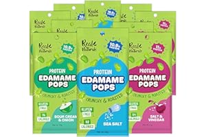 REAL NATURALS Crunchy Roasted Edamame Beans Snack (Variety Flavor 10 Pack) Healthy High Protein Snacks for adult and Kids, Gluten free, Low Carb, Keto Vegan Japanese Snacks