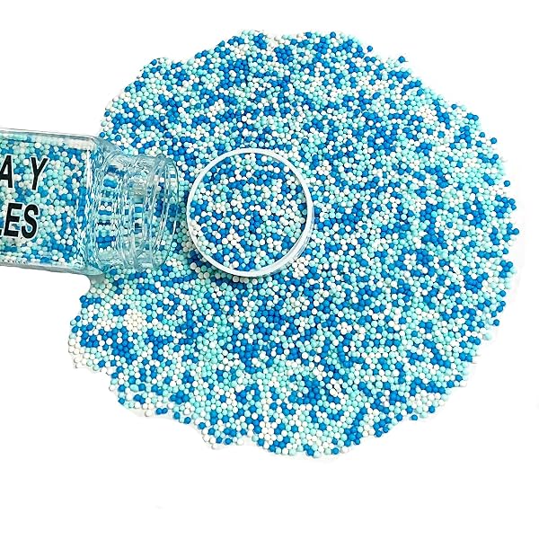 thumbnail image 2 of Aazon.co: Nonpareils Sprinkles, White Edible Pearl Sprinkles For Cake... 2 of 14