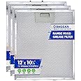Bagean Range Hood Filter Replacement 12" x 10.5" W10169961A Compatible with Whirlpool Stove Hood Vent Filter - Aluminum Screen for Kitchen Overhead Exhaust Fan Blocks Grease & Filters Oven Air (3-Pk)