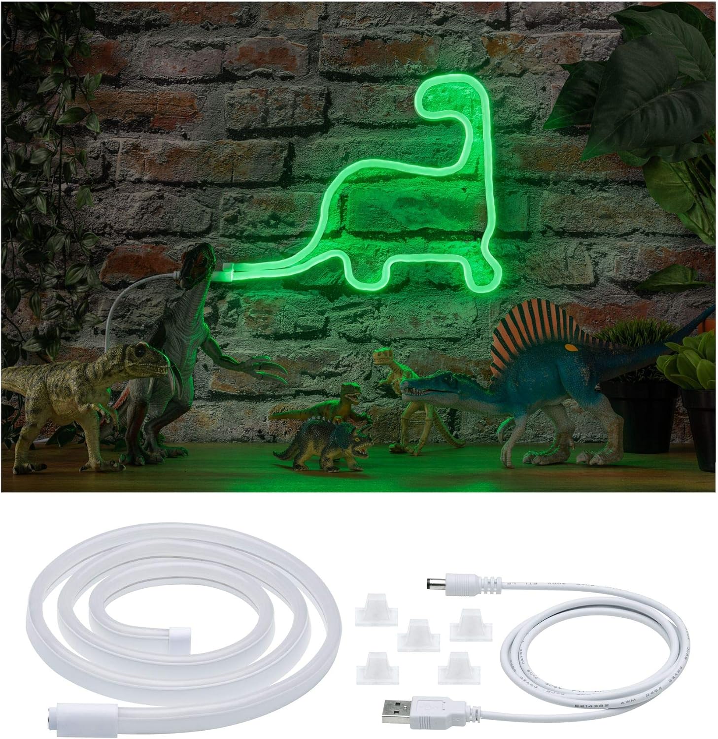 Paulmann 70563 Neon Colorflex LED Strip incl. 1x4.5 watts Light Strip Green Pliable Light Plastic LED Strip