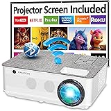 Native 1080P Projector 5G WiFi and Bluetooth, FANGOR 8500L Outdoor Projector 4K Support, Home Movie Projector Compatible with