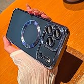 LXK Magnetic Case for iPhone 17 Pro Max Case Compatible with MagSafe, Military-Grade Protection, with Camera Protector, Clear Scratch-Resistant Back Cover for iPhone 17 Pro Max - Blue