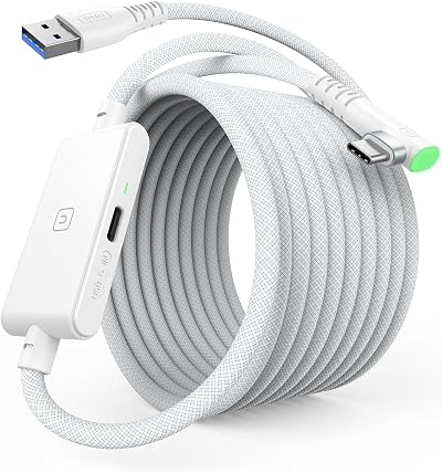 INIU 16ft VR Link Cable with Charging USB 3.0 Meta Quest 3/2 Pro
