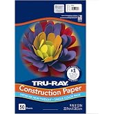 Tru-Ray Construction Paper 9x12 White, 50 Sheets