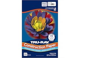 Tru-Ray® Construction Paper, 50% Recycled, 9" x 12", White, Pack Of 50