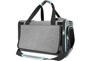 GAPZER TSA Cat Carrier Southwest, Alaska Airline Approved, Soft-Sided Pet Plane Travel Carry Bag Under-Seat Medium Kitten 12 lbs, Airplane Flight Traveling Crate Cage in Cabin Small Dog Under 8 Pound