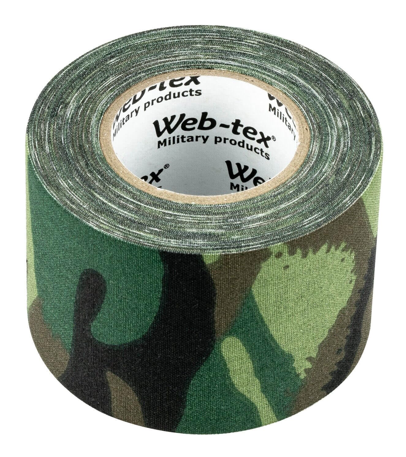 Web-tex High Strength Fabric Tape 10m – Heavy-Duty Adhesive Tape, Bandage tape for Airsoft, Paintball, Hunting, Fishing & Outdoor Gear Protection - Camouflage