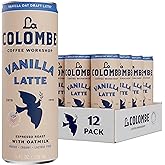 La Colombe Coffee, Oatmilk Vanilla Latte, 11 fl oz Cans (Pack of 12), Coffeehouse Quality Cold Brew, Specialty Grade Coffee Beans, Ready-to-Drink On-the-Go