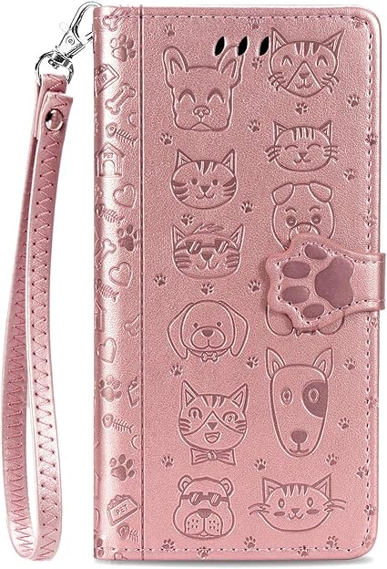 Amazon Aquos Sense4 Sh 41a ケース 手帳型 Aquos Sense5g Sh 53a ケース かわいい 軽量 超薄型 超耐磨 光沢感 Aquos Sense4 Lite 手帳型 ケース カードホルダー ストラップ付き スタンド機能 Aquos Sense4 Basic ケース 手帳型 猫犬模様 ホルスター スマホカバー 防塵