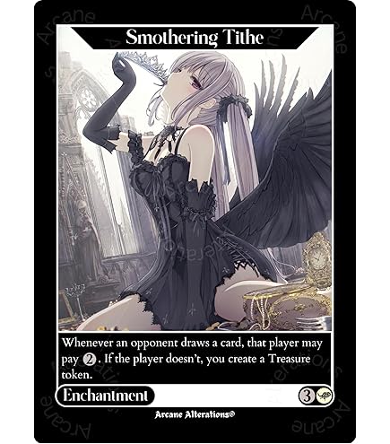 Amazon.com: 4x | Smothering Tithe #2 | Anime | Full Art | Foil or
