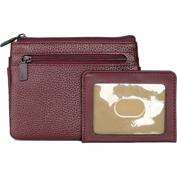 Dopp Pik-Me-Up Large ID Coin & Card Case - Black Leather With Gold Zipper Pulls