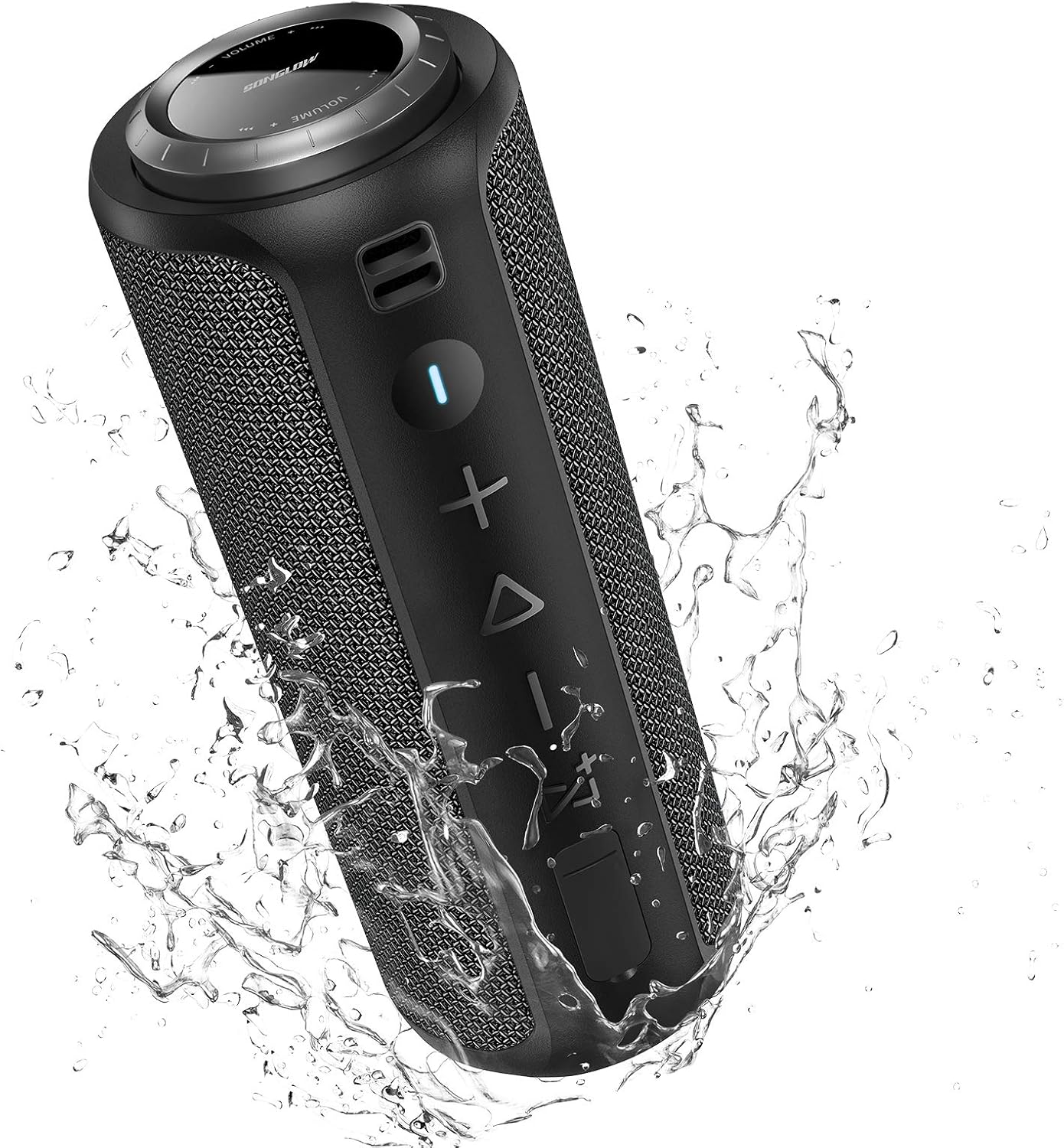 SONGLOW PartySync Bluetooth Lautsprecher, 40W Stereo Sound Tragbarer Lautsprecher mit Sattem Bass, IPX7 Wasserdicht, 40M Verbindungsreichweite, Bluetooth 5.0 Party Lautsprecher für Zuhause, Freien