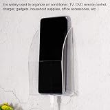 PATIKIL Acrylic Wall Mounted Remote Control Holder & Phone Stand, Clear view 5