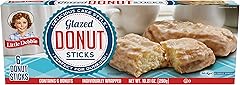 Little Debbie Donut Sticks 6 Individually Wrapped Snack Cakes, 10 Oz