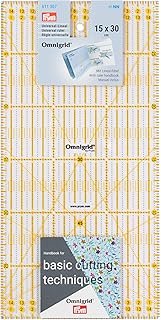 Prym Universal 15 x 30 cm Omnigrid Lineal, Kunststoff, transparent