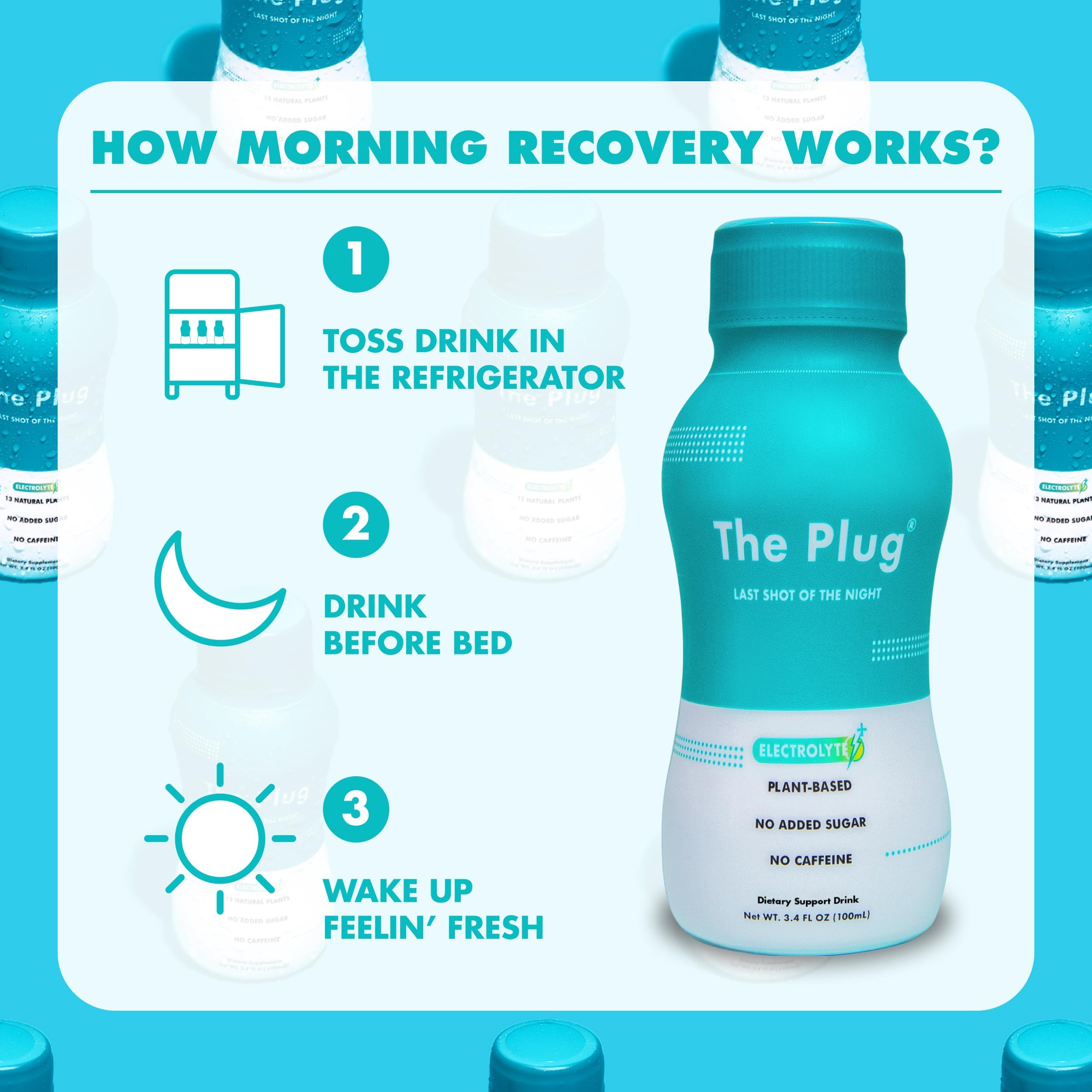 The Plug Liver Cleanse Detox & Repair Drink - Plant Based Herbal Electrolyte Drink for Liver Support & Health, Bloating Relief, Restore Antioxidants & Minerals | Liver Complex Energy Drink (24-Pack)