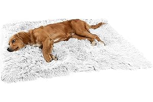 Best Friends by Sheri Calming Shag Dog Blanket – Ultra Soft Faux Fur Pet Throw, Anxiety-Relief, Lightweight Warm Bed Cover for Dogs and Cats, Machine Washable, Frost Gray, 30" x 40"