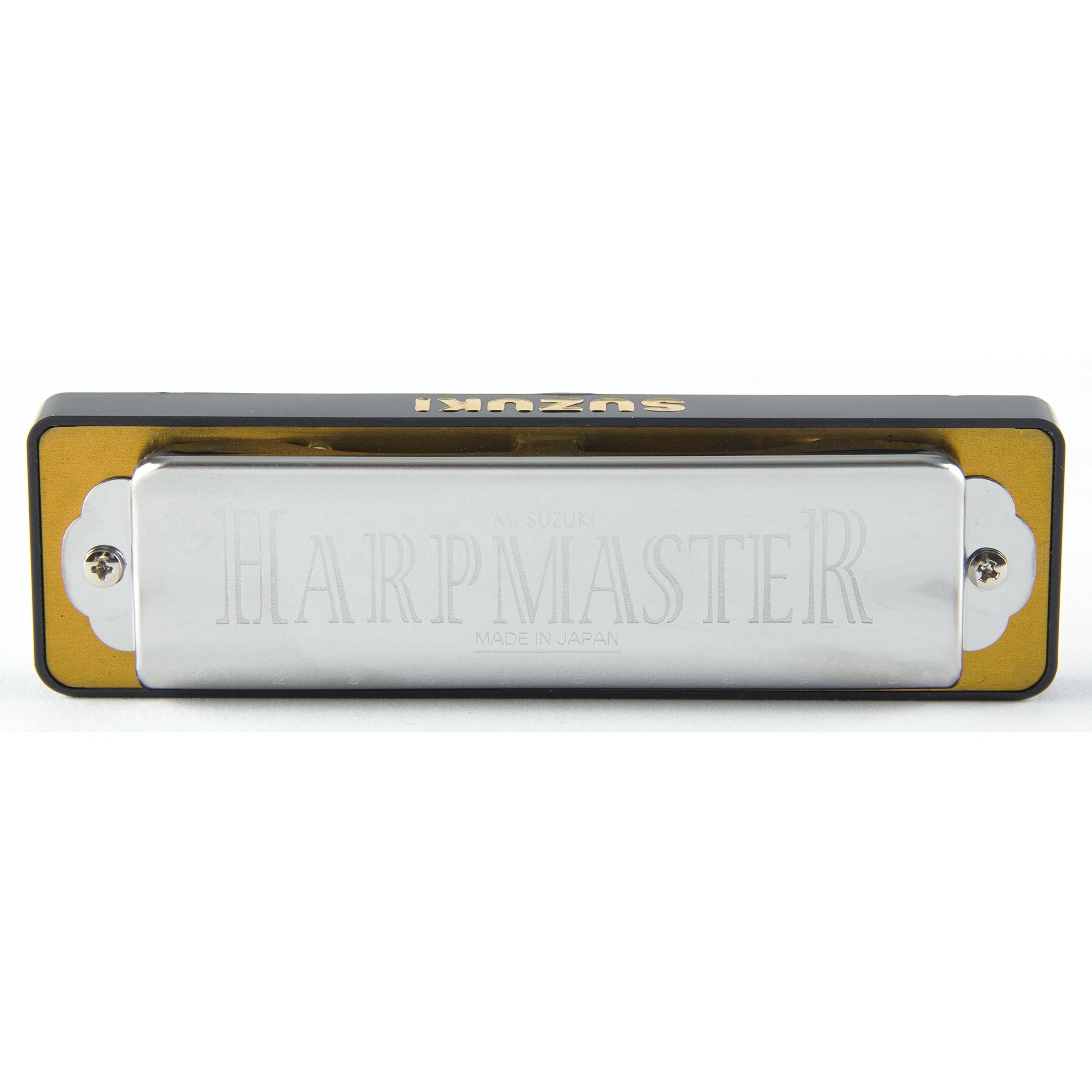 Suzuki MR-200-G Harpmaster Harmonica in G, Silver