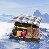REDCAMP 2 Pack Small Flannel Camping Pillow 50x30cm Blue Black Ultralight view 2