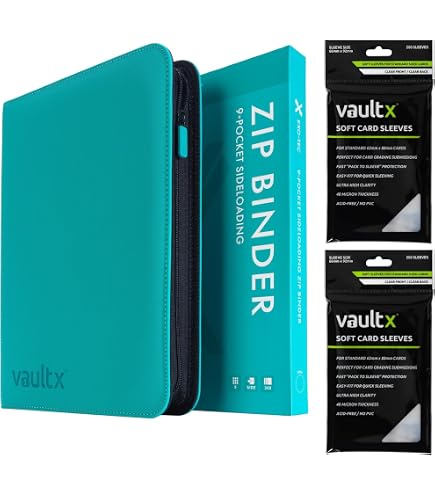 Amazon.com: Vault X 9 Pocket Exo-Tec Zip Binder Red + 400 Penny