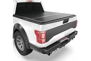 XTWEEX 5.5' Hard Folding Truck Bed Tonneau Cover fits 2015-2026 Ford F-150 (Incl.F-150 Lightning) 5'5"Bed, Heavy-Duty Lock Cover w/Waterproof Fiberglass Design | No-Drill Installation & Anti-Theft Security