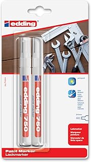 edding 4-750-2-3049 Lackmarker 750 Industrie, 2-4 mm, weiß