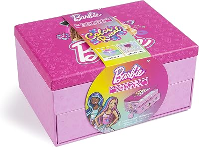 Barbie Colour Reveal Jewellery Box DIY Storage Case for Girls