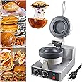 Electric Press ufo Burger Machine, Commercial Hamburger Press, Ice Cream Waffle Maker, Non Coated Electric Burger Maker, Adjustable Temperature 50-300℃ Non-Stick Pan