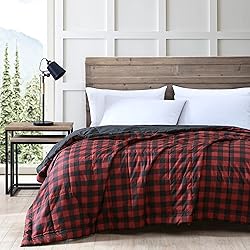 Eddie Bauer - Twin Blanket, Lightweight Reversible