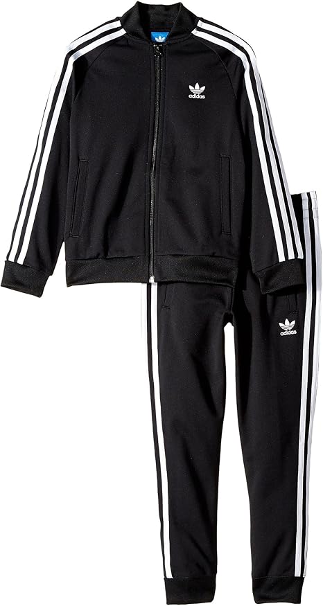 Amazon Co Jp アディダス Adidas キッズセットアップ Superstar Tracksuit Toddler Little Kids Big Kids Black White Lg 7 8 Big Kids L One Size 服 ファッション小物