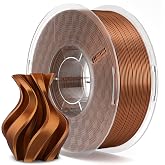 ELEGOO Silk PLA 3D Printer Filament 1.75mm Copper 1KG | Shiny Glossy PLA Filament, +/-0.02mm Accuracy, Smooth Printing PLA for Decorative Prints, Fits Most FDM Printers