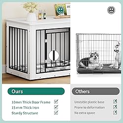 YITAHOME 76 Inch Double Dog Crate Furniture, XXL