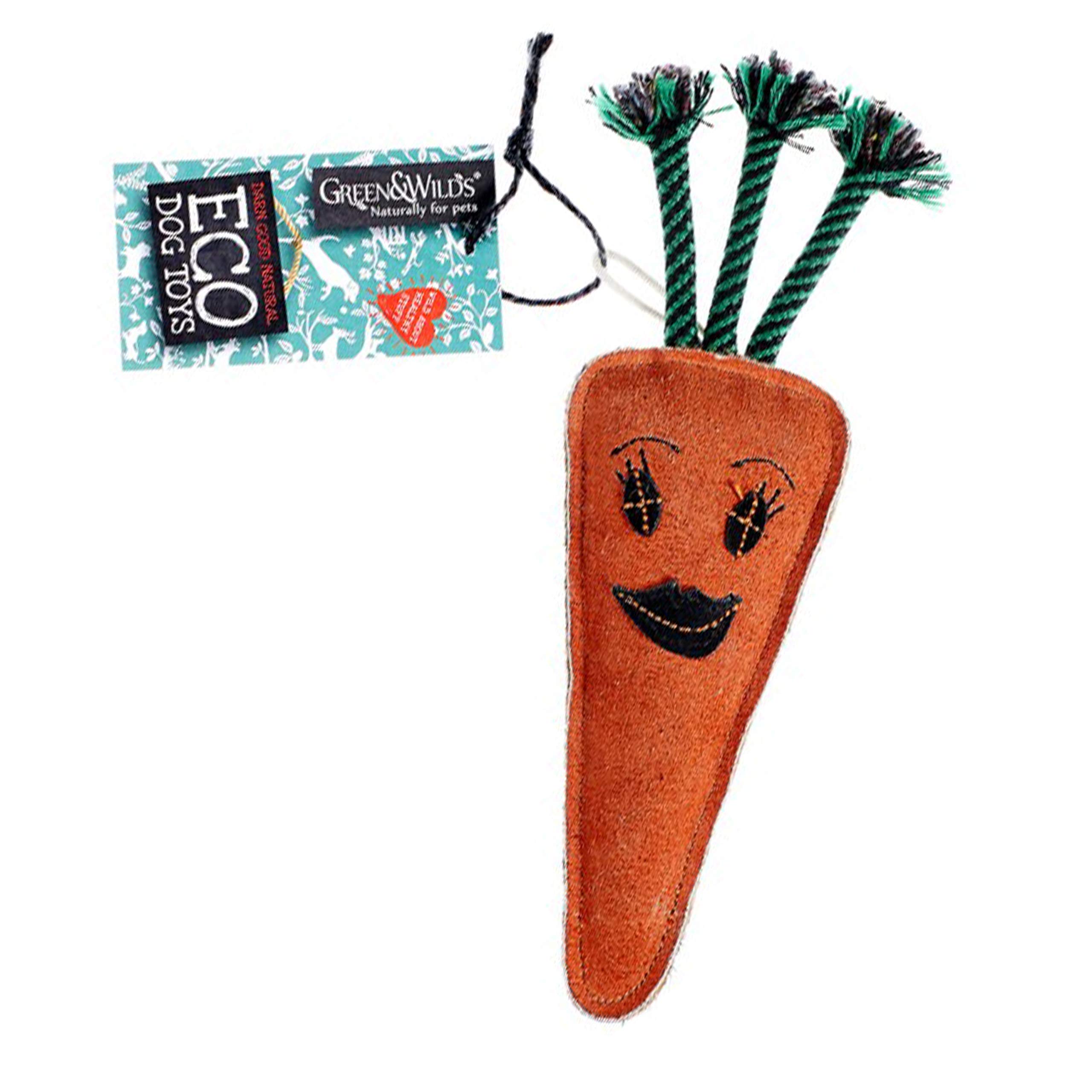 Eco Dog Toy - Green & Wilds - Candice the Carrot