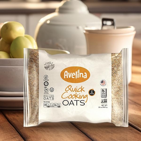 AVELINA QUICK COOKING OATS – GLUTEN-FREE – 32 OZ (PACK OF 1)