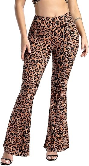 cow print bell bottoms