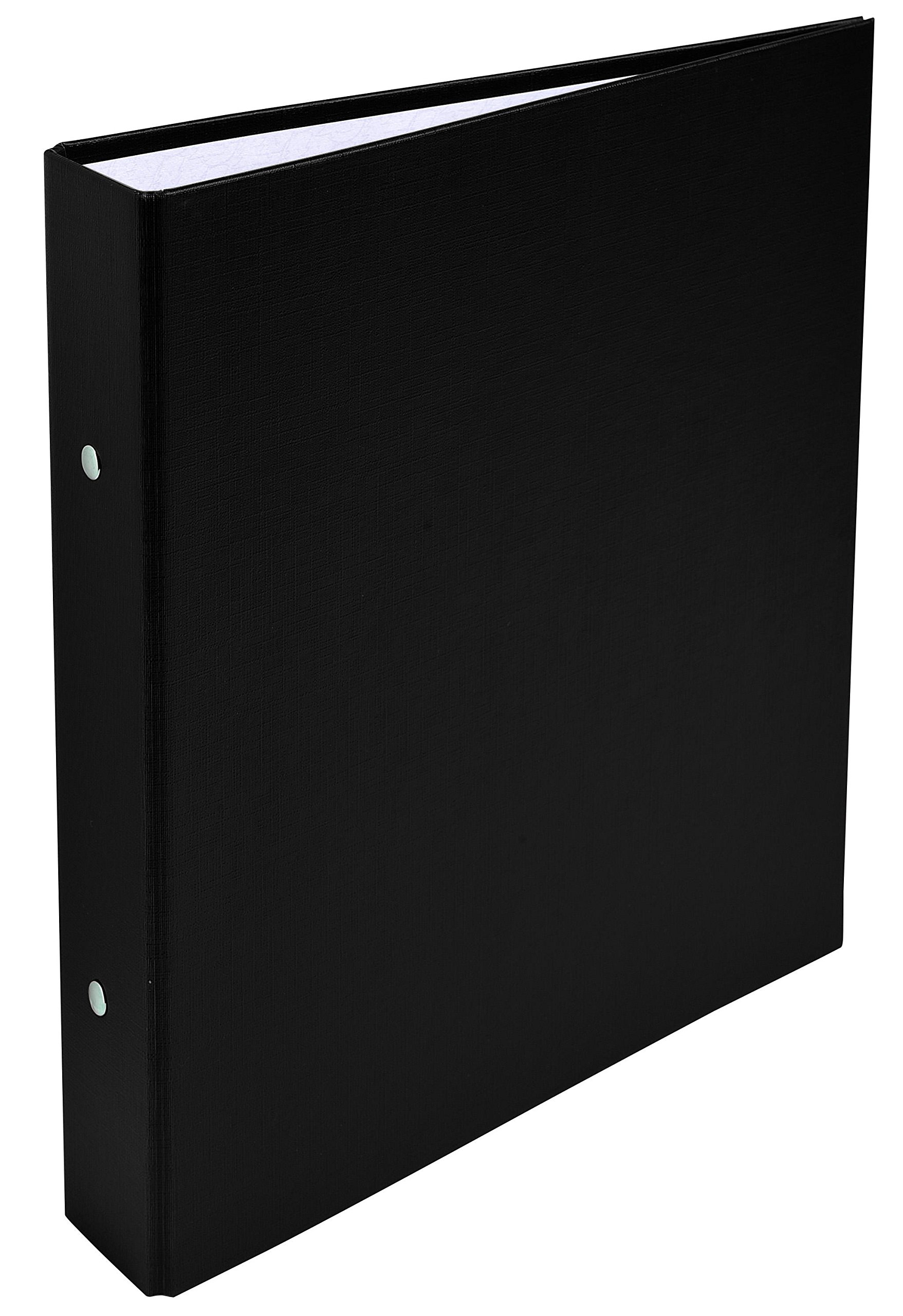 Exacompta - Ref. 51071E - Rigid PP binder - 2 round rings, diameter 25 mm - Spine 40 mm - External dimensions: 23x21 cm - A5 file format - Colour: black