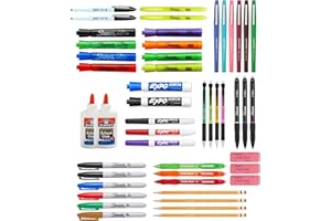 Sharpie School Supplies Variety Pack BTS Teacher Pack Expo Paper Mate Elmer’s Glue Sticks Pourable Glues Pencils Dry Erase Markers Highlighters and More 48 Count