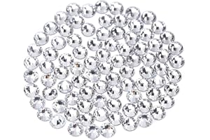 Novani Rhinestones 1440pcs SS20 Glass Rhinestones Crystal Flatback Gemstones for Crafts Nails Makeup Bags and Shoes Decoration（SS20, Crystal Clear）