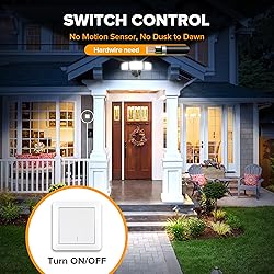 LUTEC 75W 8000 Lumen Floods Light Outdoor, Switch