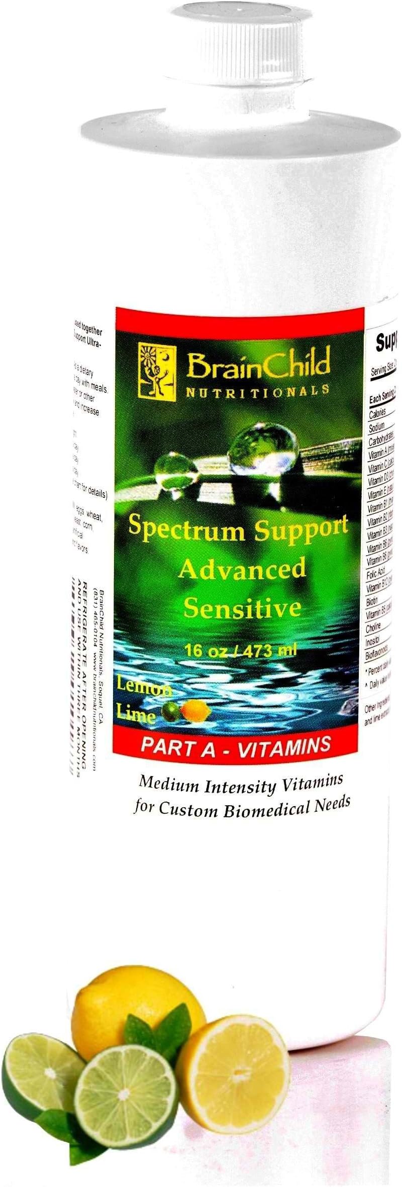 Spectrum Support Advanced Sensitive Vitamins - Flavored (Lemon-Lime) 16oz