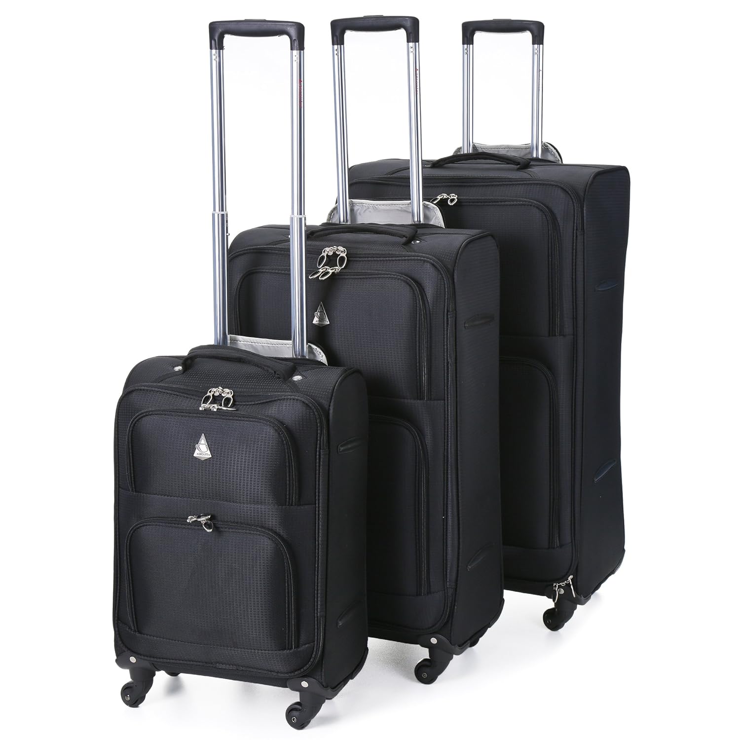 Aerolite Ultra Lightweight 4 Wheel London Collection Luggage Set, 75 cm