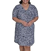 Tommy Hilfiger Women's Puff Sleeve V-Neck Shift Mini Dress