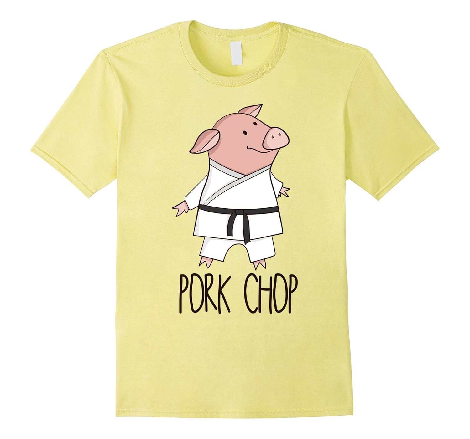 Pork Chop Funny Pig Animal Pun Karate ShirtCL Colamaga