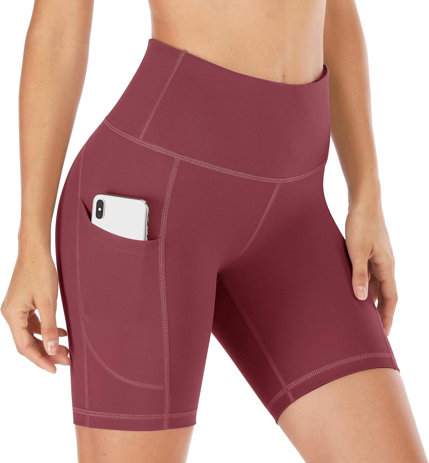 IUGA Workout Shorts for Women with Pockets High Waisted Biker Shorts for Women Yoga Shorts Running Shorts: Clothing