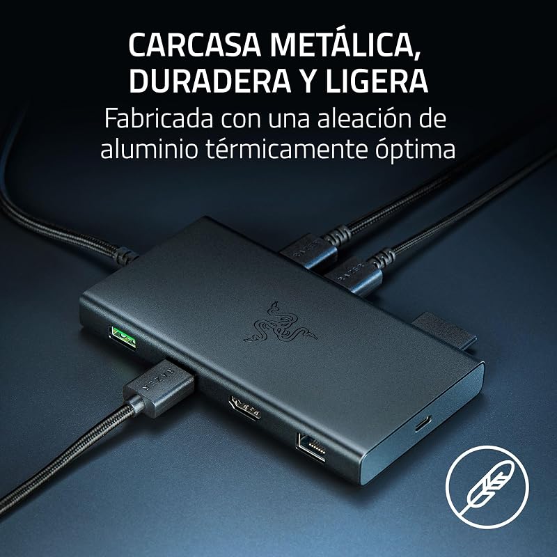 USB-C Dock - 11 Puertos con HDMI, Gigabit Ethernet, Puerto de Audio de 3,5 mm, USB-A y -C, Compatible con Windows y Mac (Salida de Pantalla con 4K, Sonido Envolvente 7.1) Mercury
