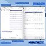 Clever Fox Fitness & Food Journal – Nutrition & Workout Planner (Mystic Blue) view 5