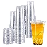 TashiBox plastic cups with lids [24 oz