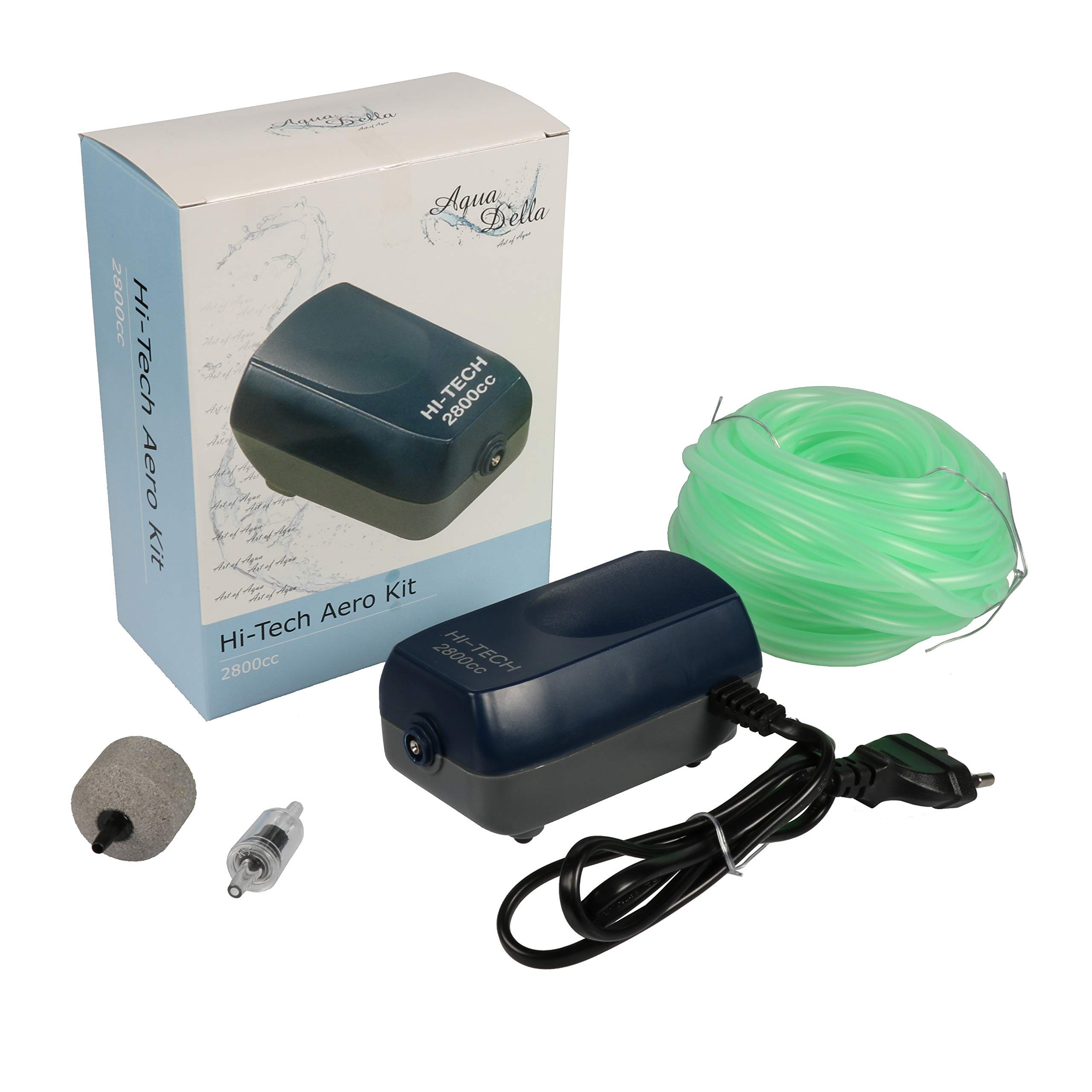 Europet Bernina International Aquarium Hi-Tech Aero-Kit 2800 cc Diaphragm Pump, Hose and Airstone