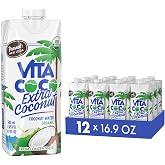 Vita Coco Organic Coconut Water, Extra Coconut, 16.9 Oz (Pack of 12) | More Coconutty Flavor, Naturally Hydrating Electrolytes, Alternative to Soda, Sports Drinks, Sparkling Water, &amp; Juice