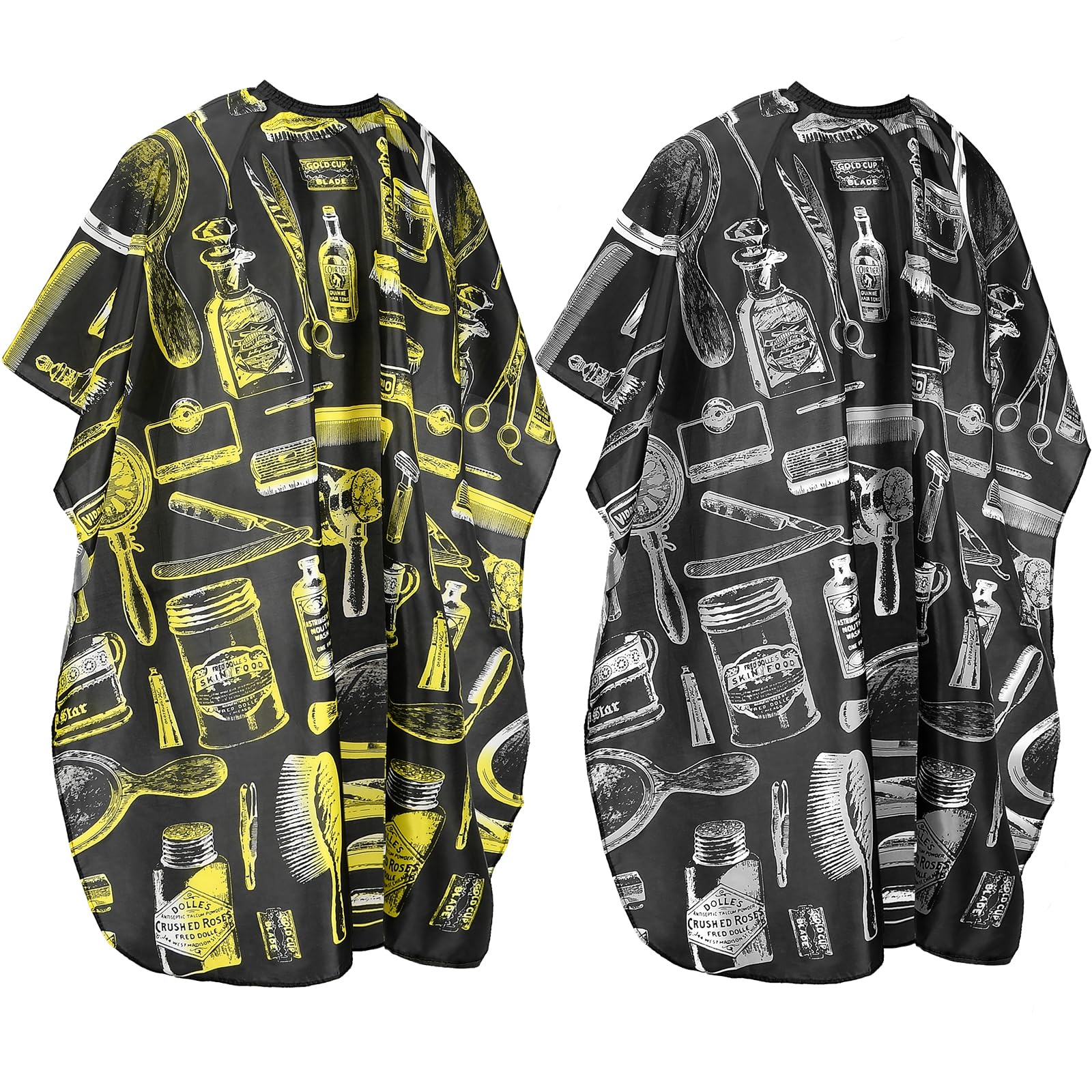 Abeillo 2 Pcs Barber Haircut Cape Waterproof Hairdressing Salon Cape Hair Cutting Bib Dye Cape Styling Makeup Cape for Hair Treatment Haircut Dyeing
